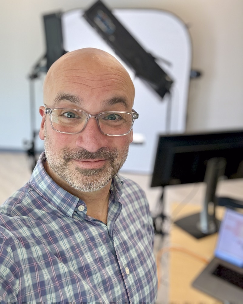 taking corporate headshots on location